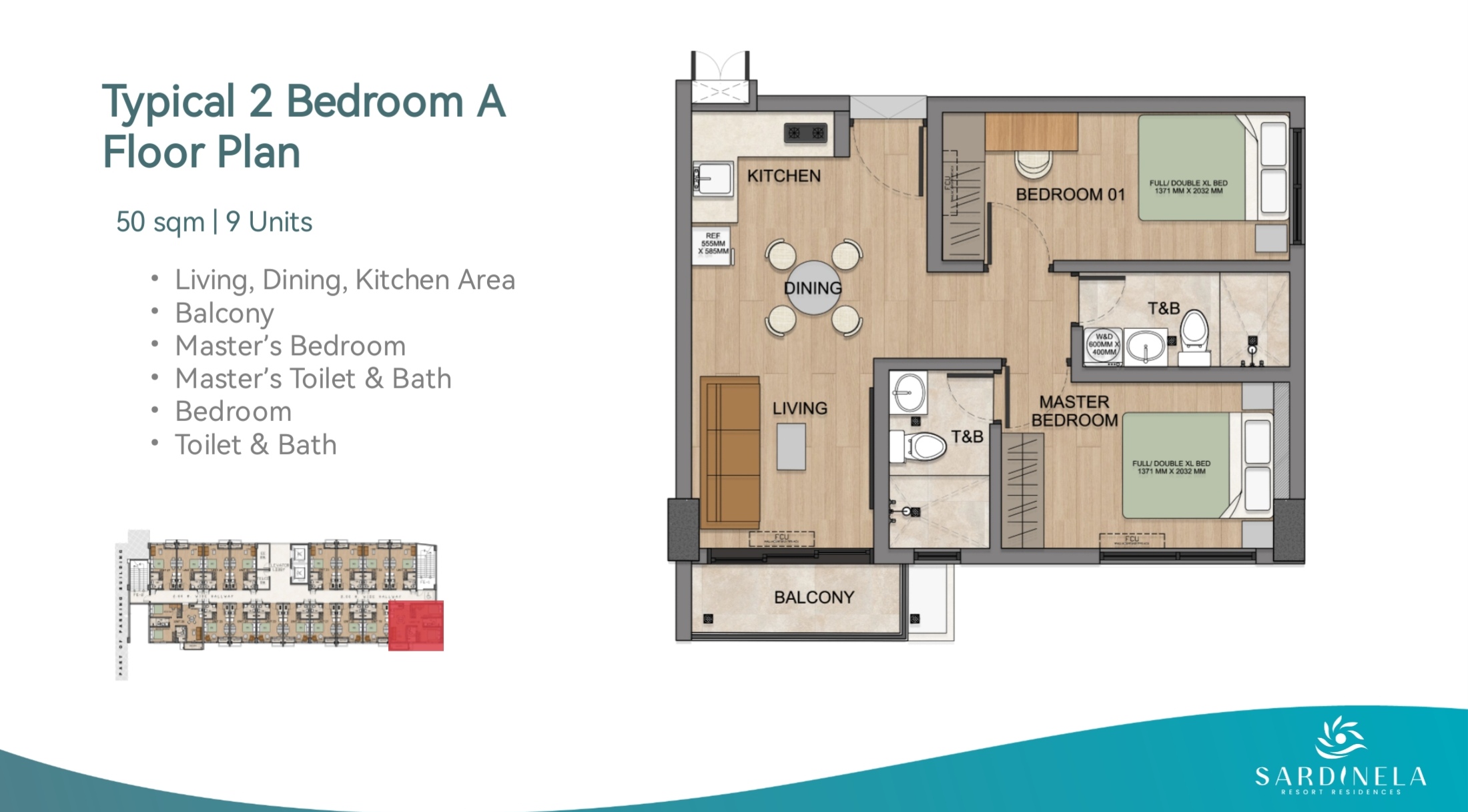 Two Bedroom A